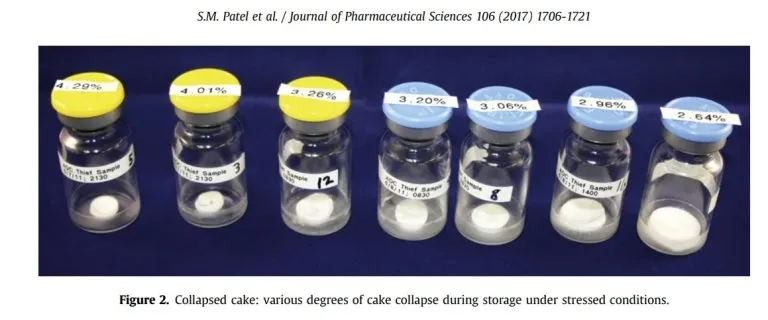Lyophilized Peptide Collapsed Cake Appearance
